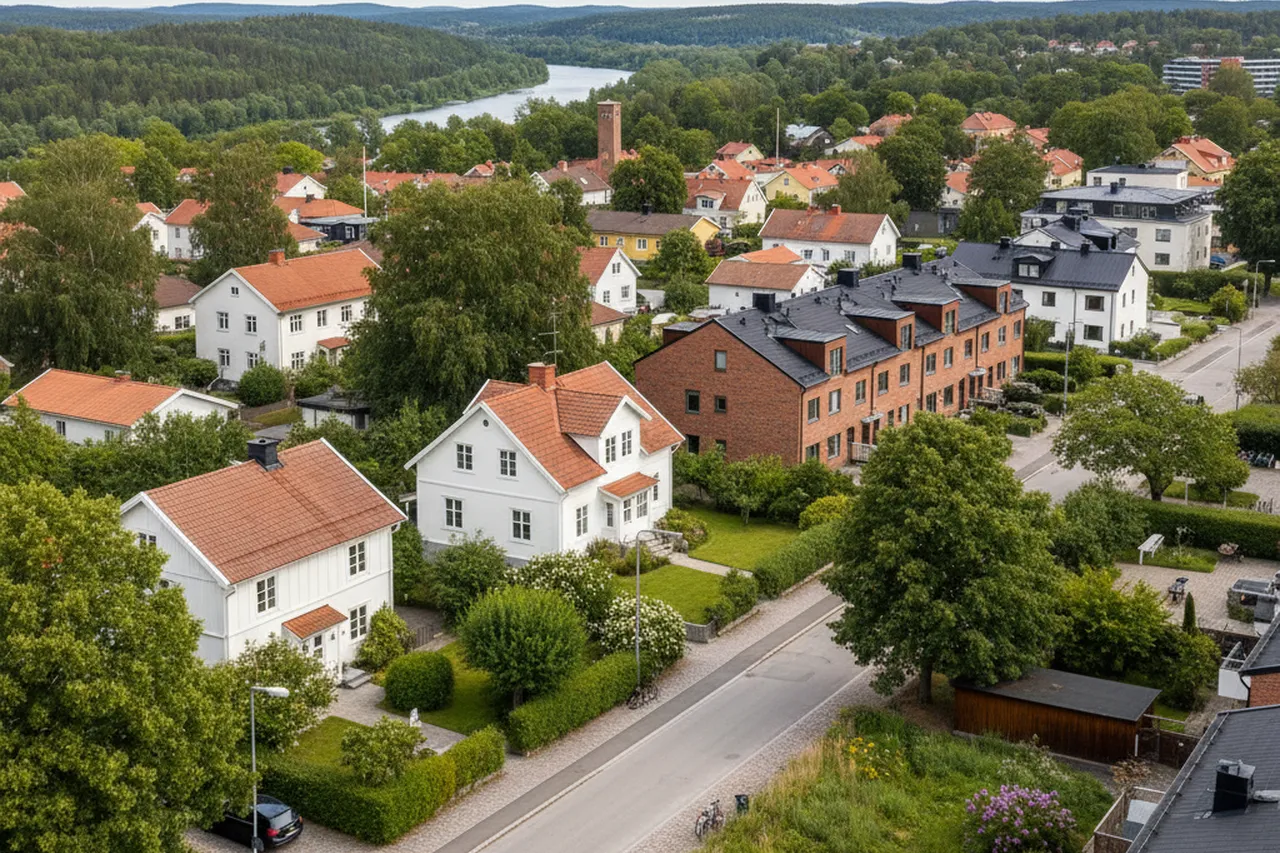 Bostadsområde i Lund – illustrativ bild