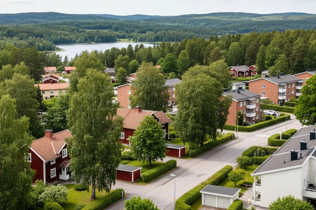 Bostadsområde i Osby – illustrativ bild