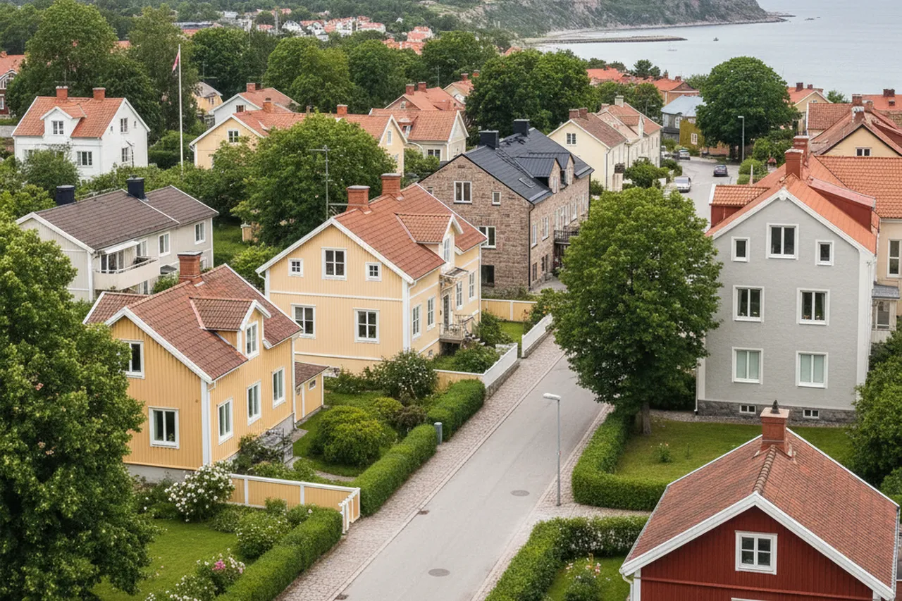Bostadsområde i Visby – illustrativ bild