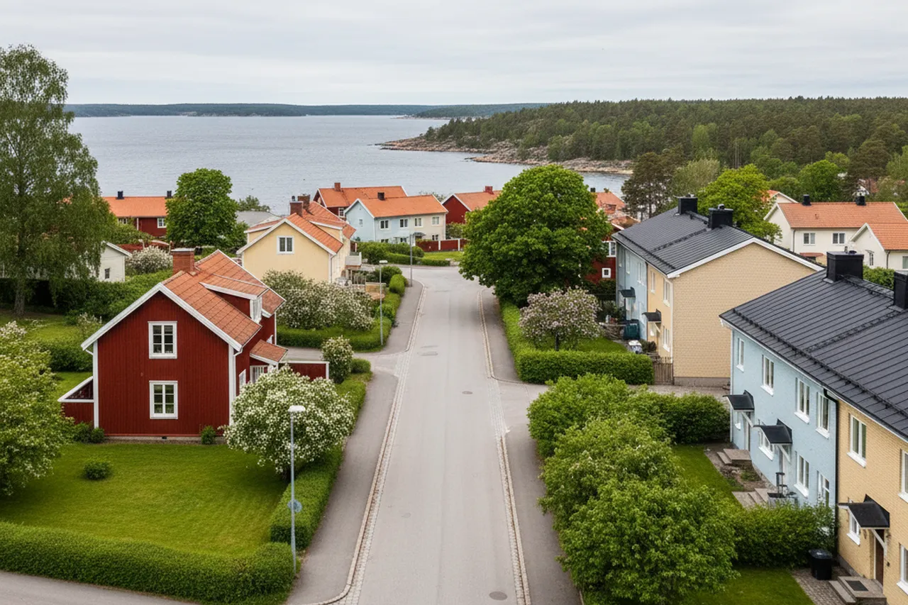 Bostadsområde i Kalmar – illustrativ bild
