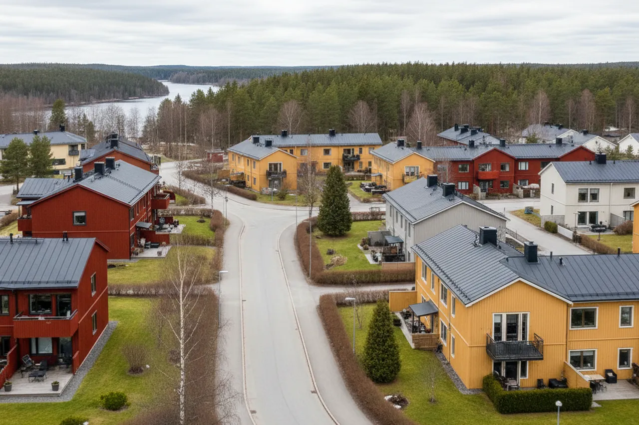 Bostadsområde i Umeå – illustrativ bild